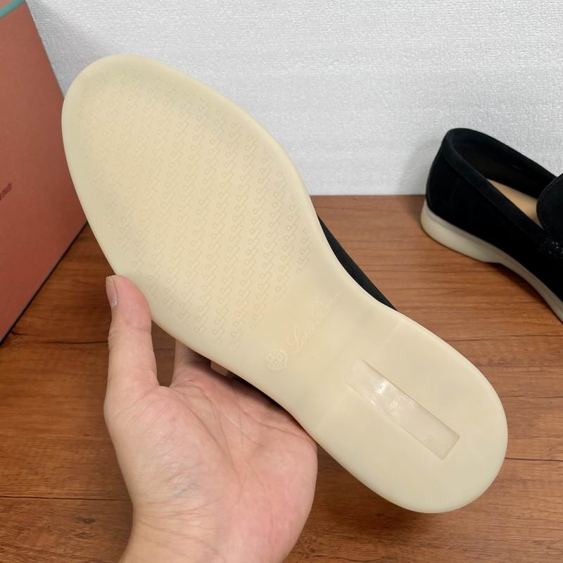 Black Suede Slip-On Loafers