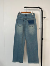Wide-Leg Denim Jeans