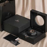 Black Carbon Dial Rose Gold Watch 42 mm